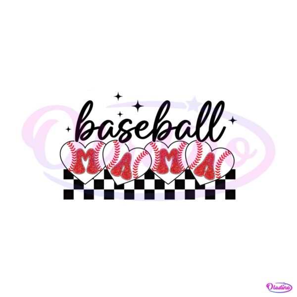 checkered-baseball-mama-png