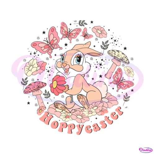 hoppy-easter-floral-bunny-svg