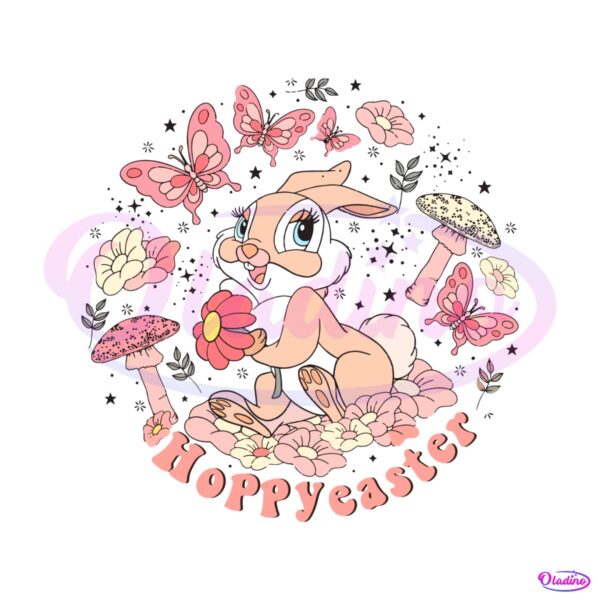 hoppy-easter-floral-bunny-svg
