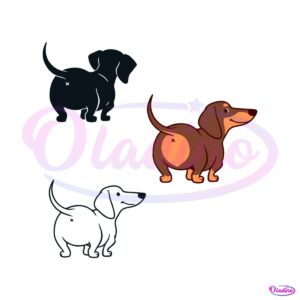 cute-dachshund-dog-cartoon-bundle-svg