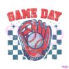 checkered-game-day-baseball-svg