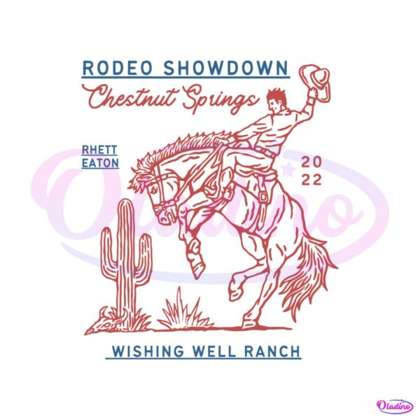 Rodeo Showdown Chestnut Springs 2022 SVG