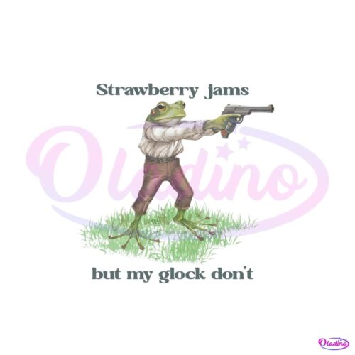 frog-strawberry-jams-but-my-glock-png