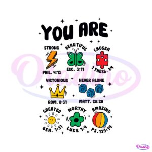 you-are-strong-beautiful-autism-support-svg