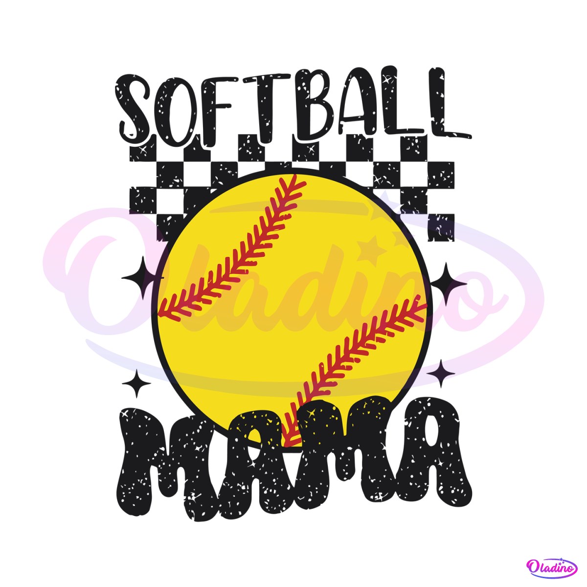 retro-softball-mama-baseball-checkered-svg