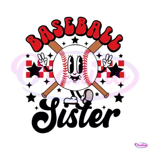 groovy-baseball-sister-checkered-svg