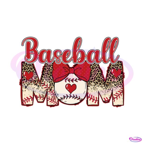 leopard-baseball-mom-bow-heart-svg