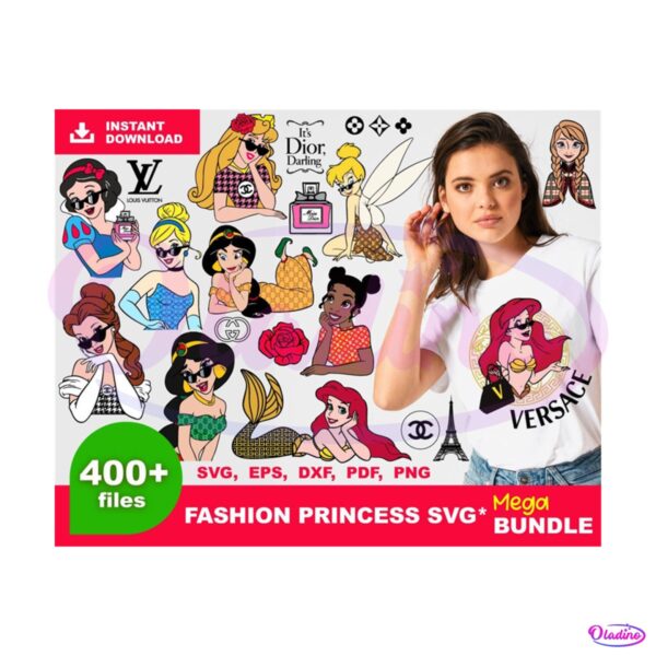 400+ Fashion Princess Bundle SVG