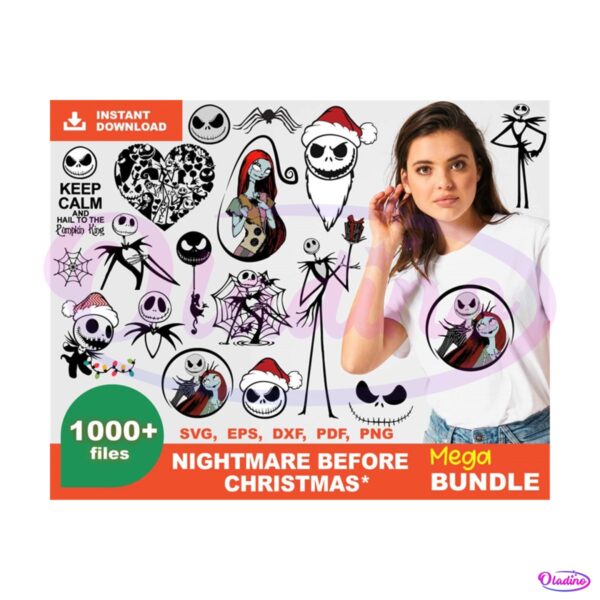 1000+ Nightmare Before Christmas Bundle SVG
