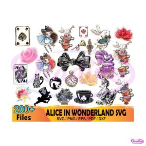 200-files-alice-in-wonderland-bundle-svg