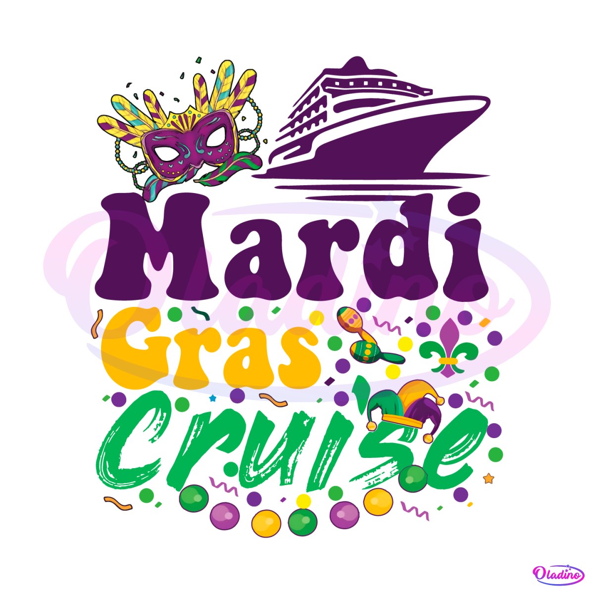 Mardi Gras Cruise Family Trip PNG - Mardi Gras SVG