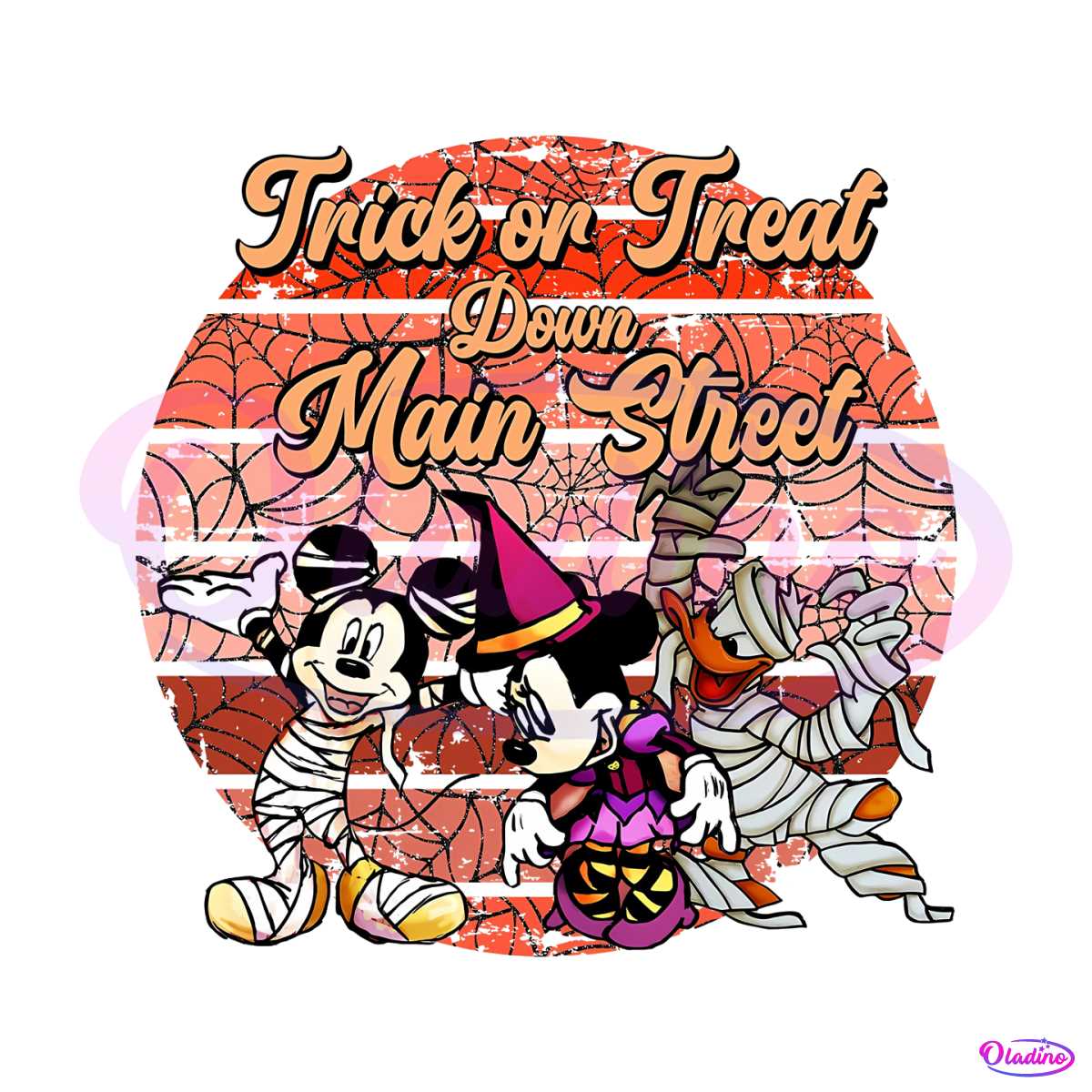 Mickey Trick Or Treat Down Main Street PNG Sublimation - Halloween SVG