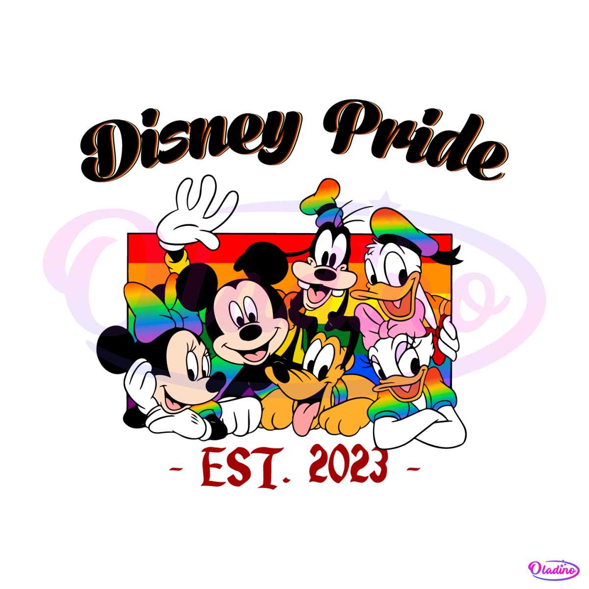 Rainbow Color Disney Pride SVG Rainbow Mouse Ears SVG File - LGBT SVG