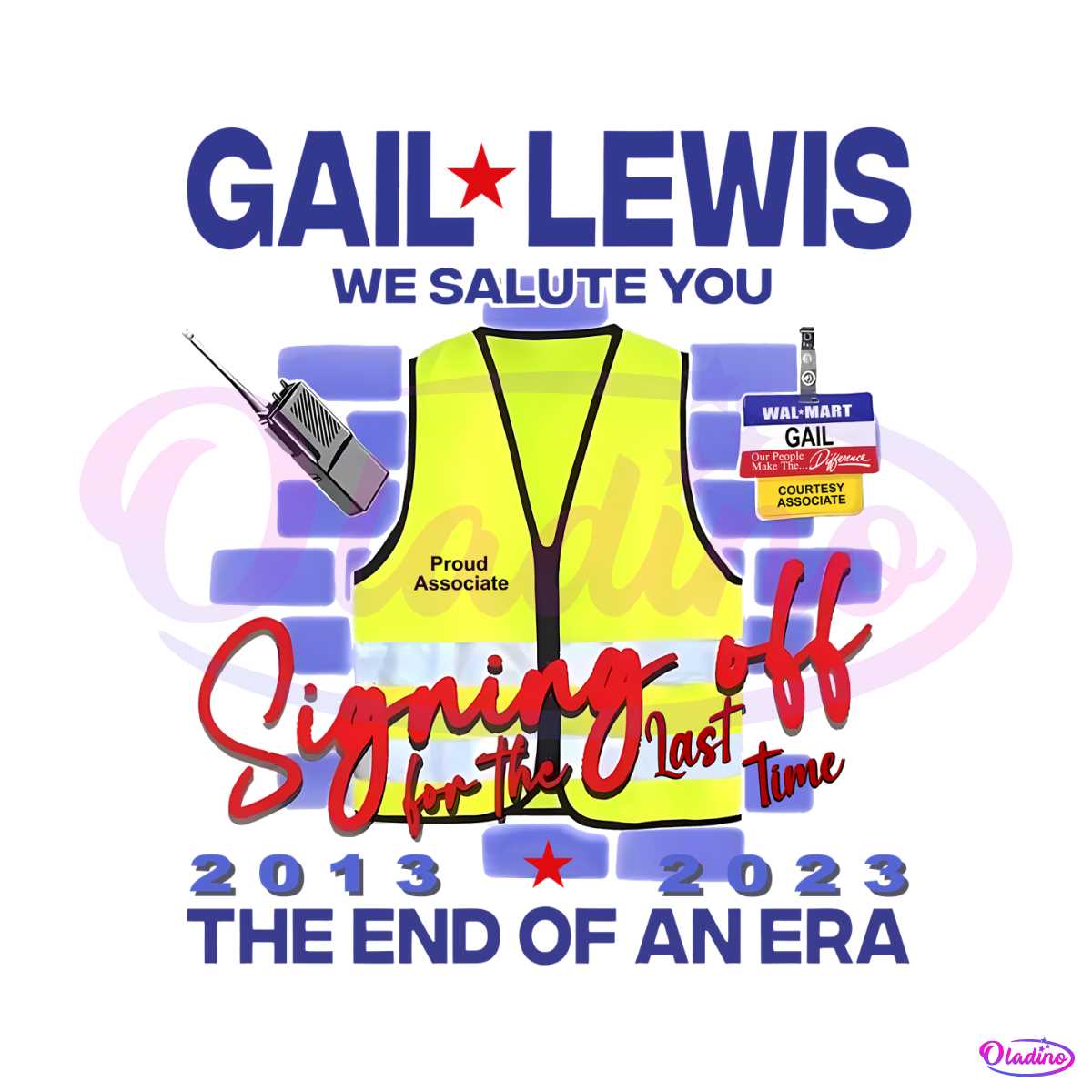 Retro Gail Lewis We Salute You PNG - Funny SVG