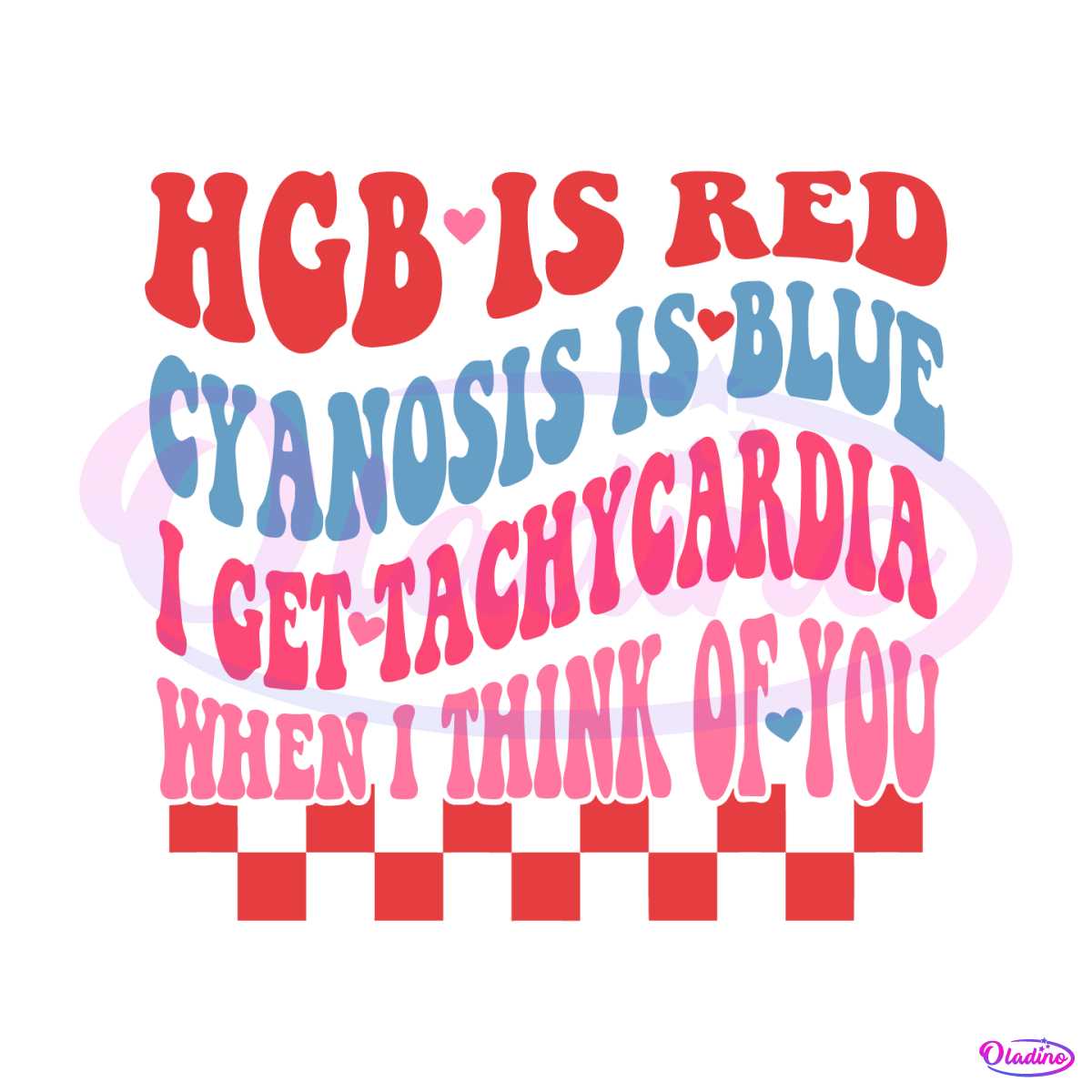 Retro HGB Is Red Cyanosis Is Blue SVG - Nurse SVG