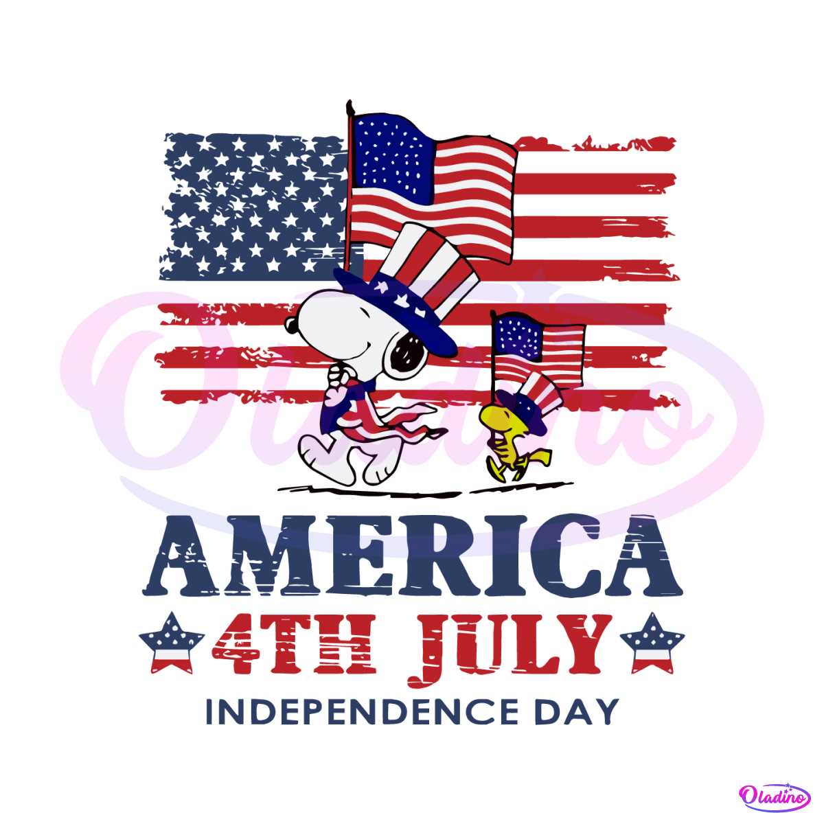 Snoopy And Woodstock America 4th Of July SVG Digital File - 4th Of July SVG