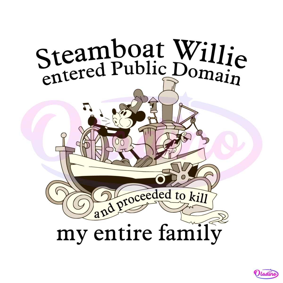Steamboat Willie Entered Public Domain SVG - Disney SVG