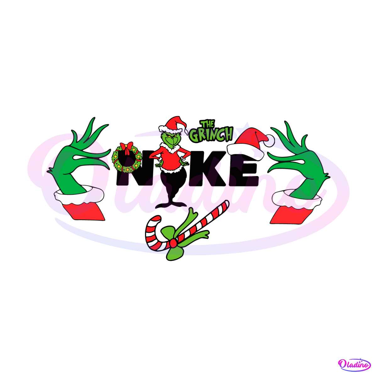 The Grinch Nike Logo Christmas SVG - Christmas SVG