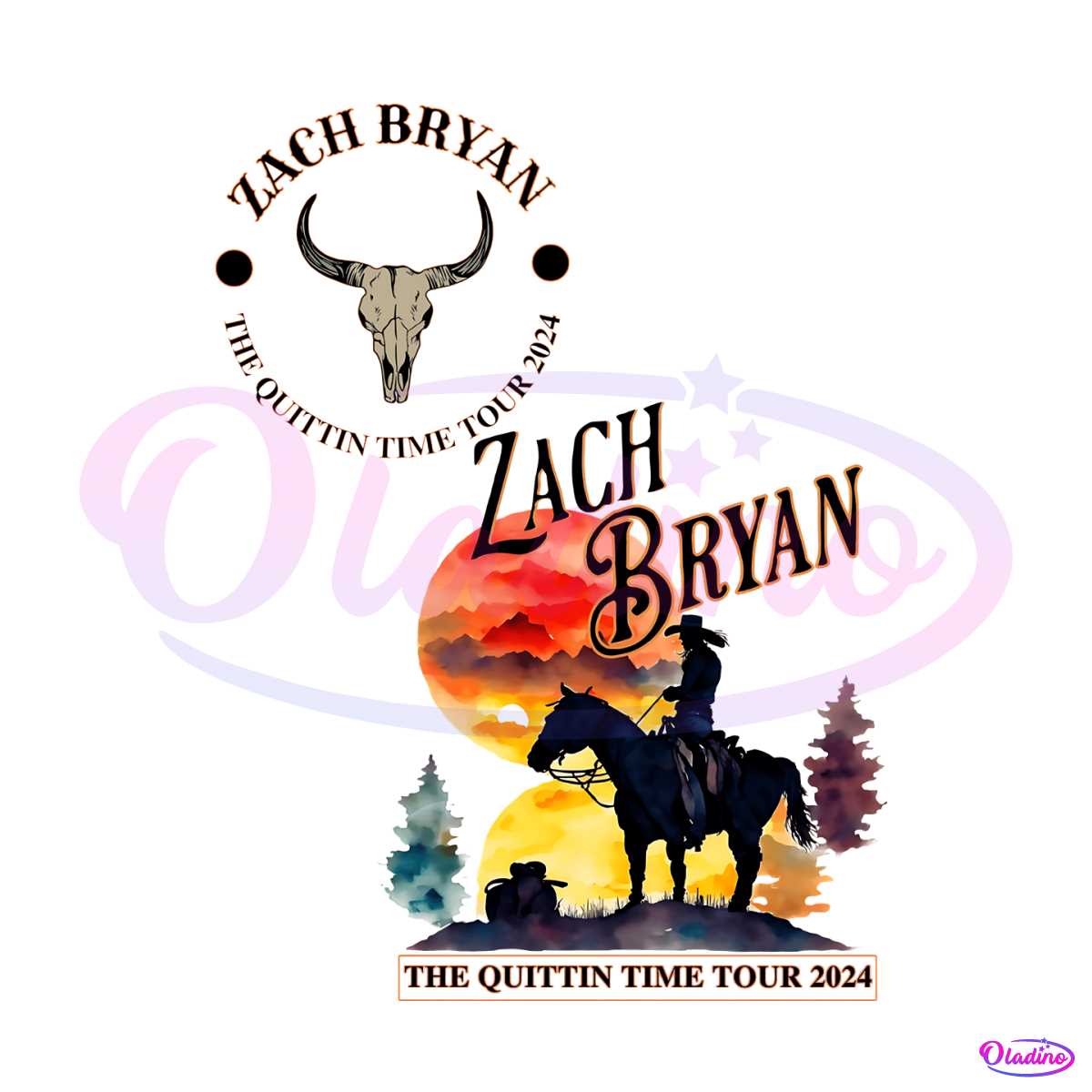 Zach Bryan The Quittin Time Tour 2024 PNG - music svg