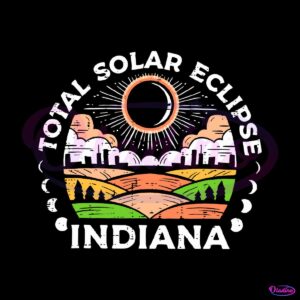 retro-total-solar-eclipse-indiana-2024-svg