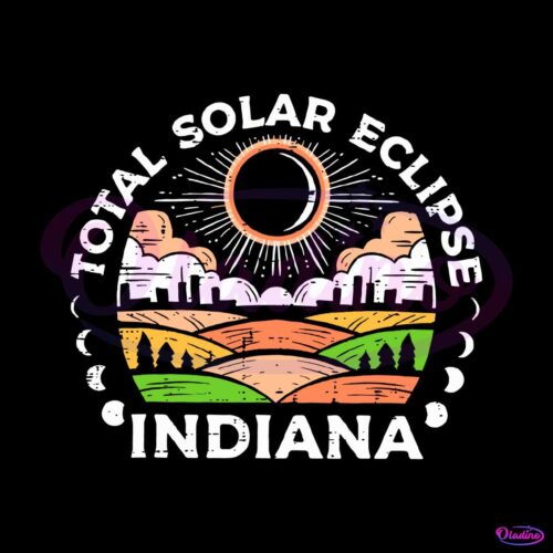 retro-total-solar-eclipse-indiana-2024-svg