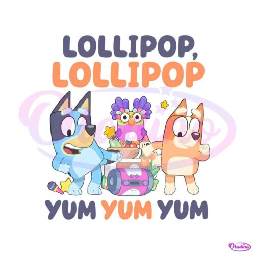 bluey-chattermax-lollipop-yum-yum-yum-png