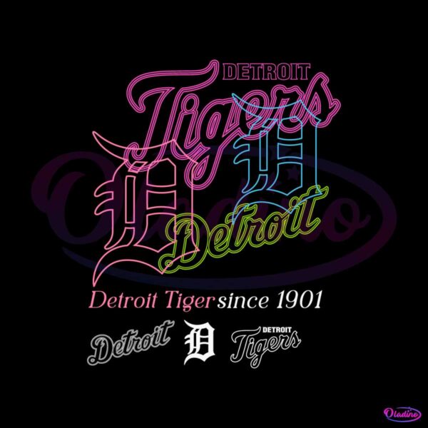 detroit-tigers-since-1901-baseball-team-svg