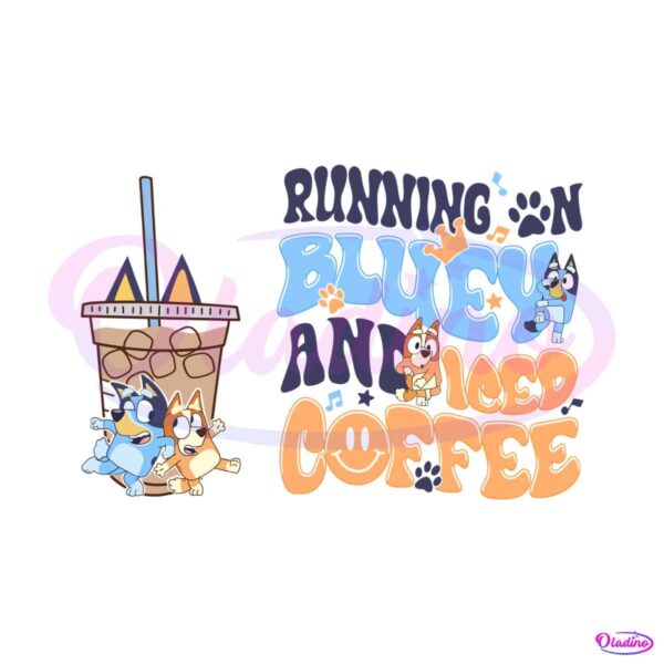 bluey-bingo-running-on-bluey-and-iced-coffee-svg