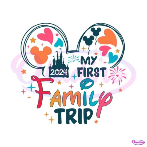 my-first-family-trip-2024-disney-castle-svg