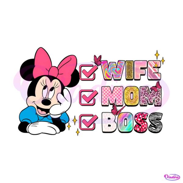 wife-mom-boss-disney-minnie-png