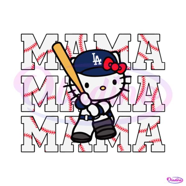 hello-kitty-mama-la-dodgers-baseball-svg