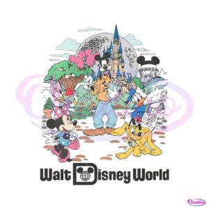 vintage-walt-disney-world-mickey-and-friends-png