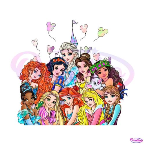 retro-disney-princess-castle-balloons-png