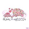 groovy-mom-est-2024-floral-elephant-png