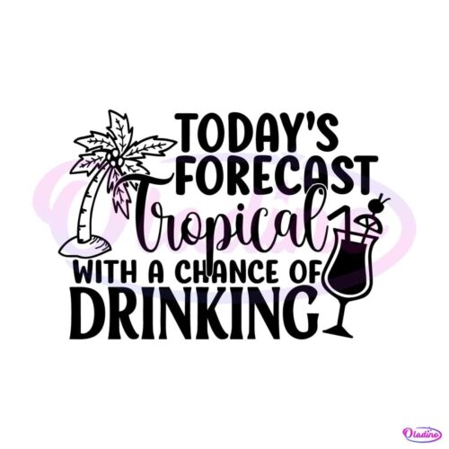 todays-forecast-tropical-with-a-change-of-drinking-svg