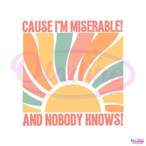 cause-im-miserable-and-nobody-knows-ttpd-album-svg