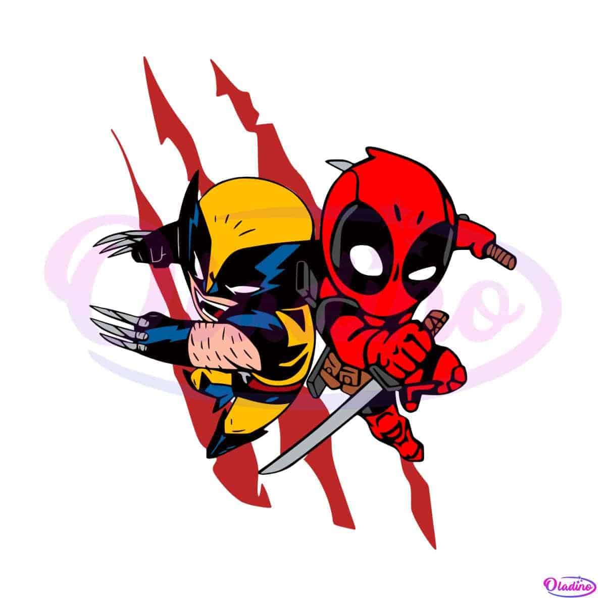 Cartoon Deadpool And Wolverine Movie SVG Oladino Cartoon Deadpool And Wolverine Movie SVG Oladino