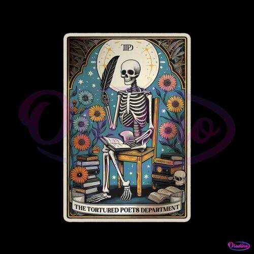 the-tortured-poets-department-skeleton-tarot-card-png