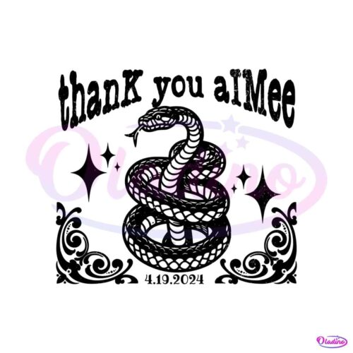 thank-you-aimee-tortured-poets-snake-svg