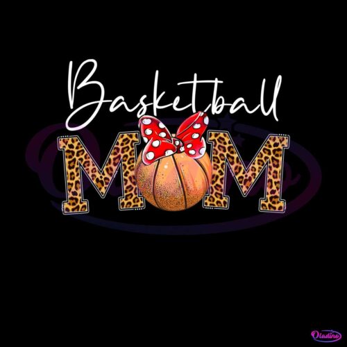 leopard-basketball-mom-bow-tie-png