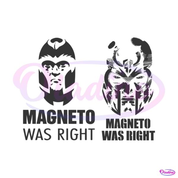 Magneto Was Right Marvel Character SVG