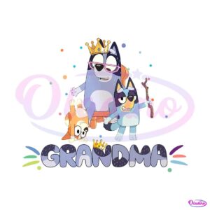 cute-bluey-dog-grandma-queen-png