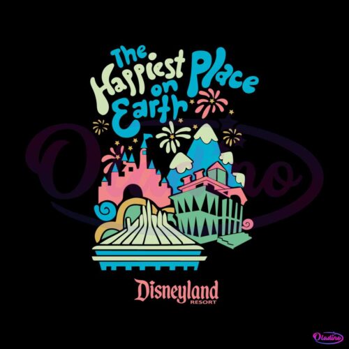 disneyland-resort-the-happiest-place-on-earth-svg