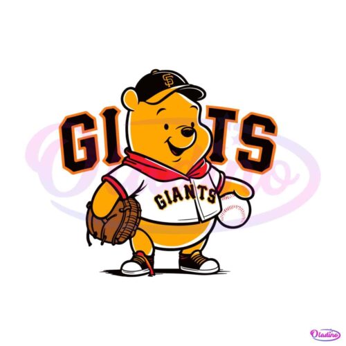 winnie-the-pooh-san-francisco-giants-baseball-svg