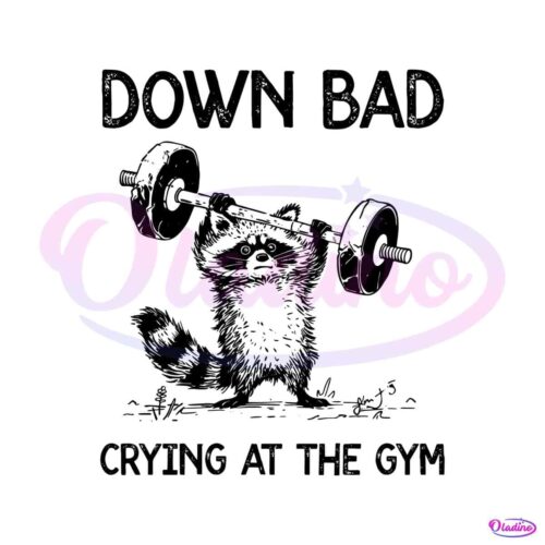 racoon-down-bad-crying-at-the-gym-svg