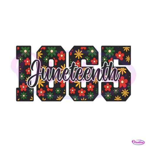 floral-juneteenth-1865-celebrate-freedom-svg