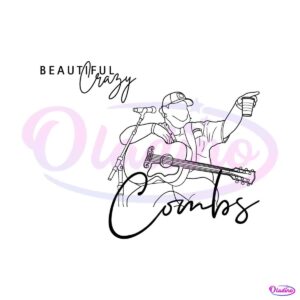 luke-combs-beautiful-crazy-country-music-svg