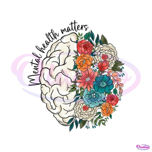 mental-health-matters-floral-brain-png