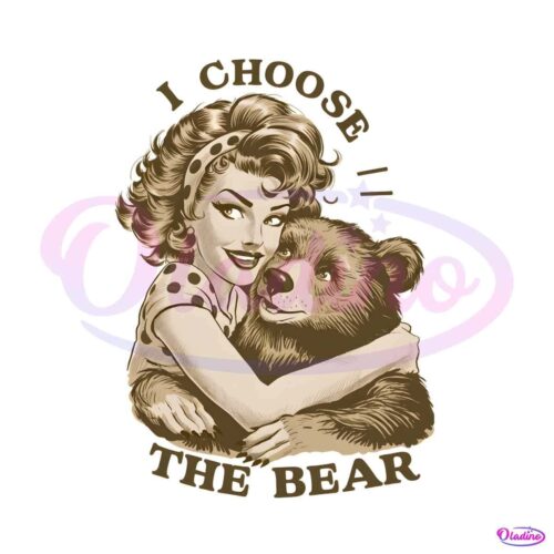 vintage-i-choose-the-bear-cute-girl-png