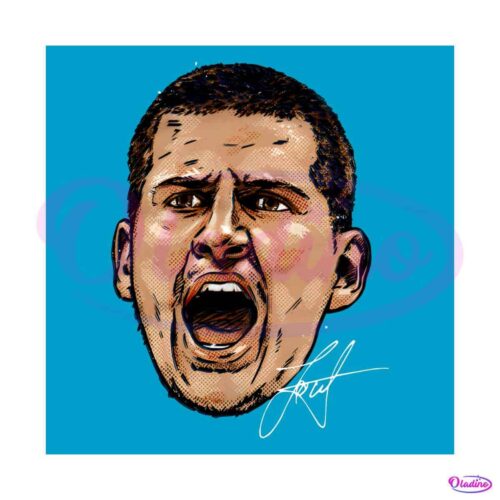 nikola-jokic-scream-denver-nuggets-player-png